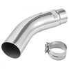 VEVOR Elbow Exhaust Tip, 5 Inch Inlet, 6 Inch Outlet, 23 in Overall Length, Chrome Turn Down Exhaust Tip with Clamp for Truck, Sedan, Sports Car, SUV, Chrome Structure for High Temperature Resistance