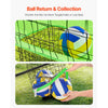 VEVOR Volleyball Training Net System, Freely Height-Adjustable Practice Equipment with Ball Return, 8x11ft Portable Net Station, Easy Setup for Backyard Indoor Outdoor Serving Spiking Improve Accuracy