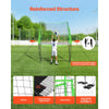 VEVOR Volleyball Training Net System, Freely Height-Adjustable Practice Equipment with Ball Return, 8x11ft Portable Net Station, Easy Setup for Backyard Indoor Outdoor Serving Spiking Improve Accuracy