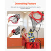 VEVOR Volleyball Setter Training Equipment, Angle and Height Adjustable Volleyball Trainer, Portable Practice Net with Steel Base, Carrying Bag, Indoor Outdoor Target Net for Serving Spiking Setting