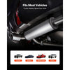 VEVOR Exhaust Muffler, 4 Inch Inlet & Outlet, 30 Inch Overall Length Stainless Steel Exhaust Tip, Universal Resonator Round Body, High Performance for Trucks, Sedans, Sports Cars, SUVs & Daily Drivers