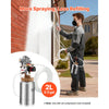 VEVOR Spray Paint Pressure Pot, 0.5 Gal/2 L Pressure Pot Paint Sprayer, φ1.8mm + φ3mm Two Spray Guns Central Pneumatic Sprays Gun with Two 9.8 FT/3 m Hoses for Furniture, Car, Fence, Max 45 Psi