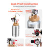 VEVOR Spray Paint Pressure Pot, 0.5 Gal/2 L Pressure Pot Paint Sprayer, φ1.8mm + φ3mm Two Spray Guns Central Pneumatic Sprays Gun with Two 9.8 FT/3 m Hoses for Furniture, Car, Fence, Max 45 Psi