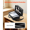 VEVOR PS5 Carrying Case, Travel Bag for Playstation 5 Slim Shockproof EVA, Soft Interior Lining & Padded Dividers for Extra Protection, Spacious Design with Carry Handle for Storage, Home & Party
