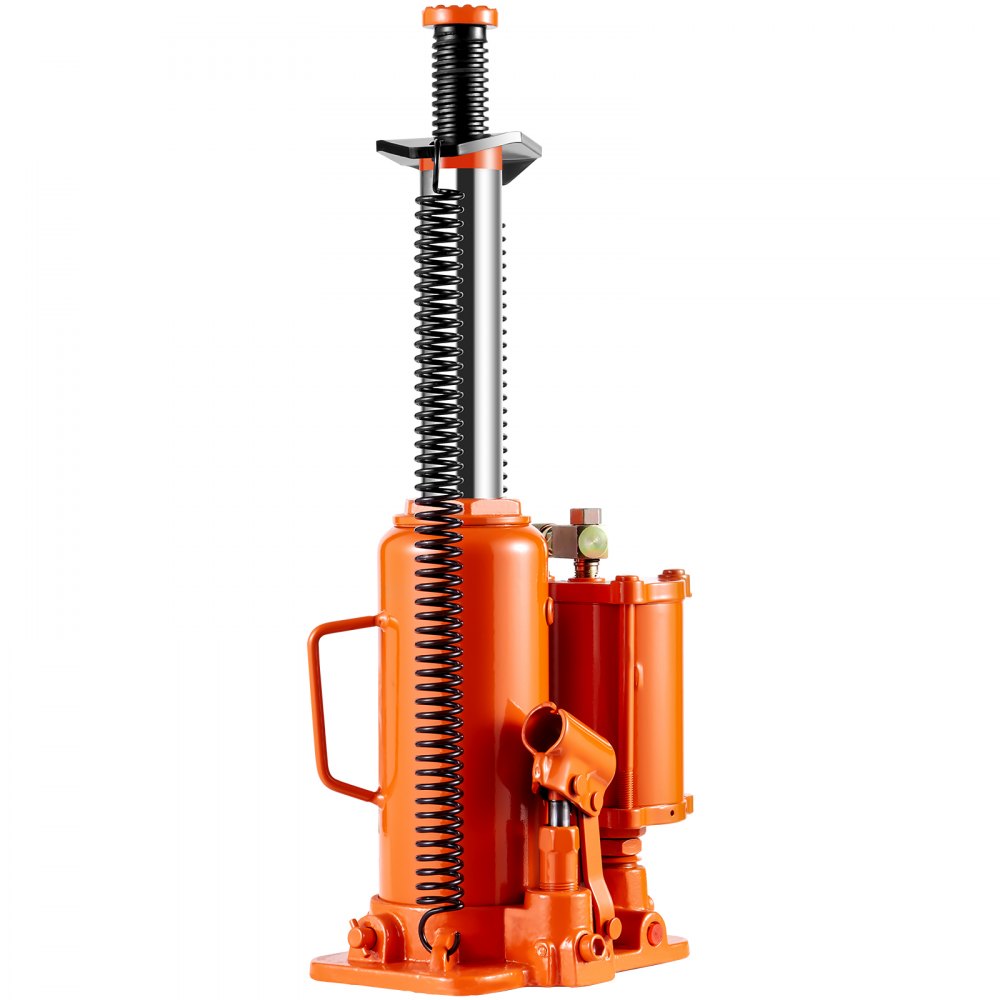 VEVOR Air Hydraulic Bottle Jack, 12 Ton/26455 lbs Pneumatic Hydraulic Bottle Jack with 10.43''-19.88'' Lifting Range & Manual Hand Pump, for Pickup, Truck, RV, Auto Repair, Industrial Engineering