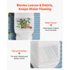 VEVOR Gutter Downspouts, Downspout Diverter Rainwater Collection System Fits for 2x3 or 3x4 Inch Standard Inlet and Φ4inch Outlet, Flexible Rain Water Barrel Kit with Mesh Screen & Transparent, White
