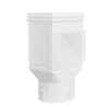 VEVOR Gutter Downspouts, Downspout Diverter Rainwater Collection System Fits for 2x3 or 3x4 Inch Standard Inlet and Φ4inch Outlet, Flexible Rain Water Barrel Kit with Mesh Screen & Transparent, White