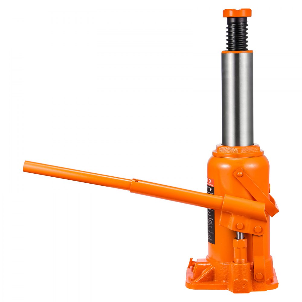 VEVOR Hydraulic Bottle Jack, 20 Ton (44092 lbs) Capacity, 8.9-17.1 Inch Lifting Range, Heavy Duty Welded Bottle Jack for Car, SUV, Pickup, Auto Repair, House Lift and Agricultural Equipment, Orange