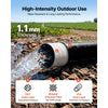 VEVOR Discharge Hose 1-1/2" x 100 ft PVC Lay Flat Backwash Water Pump Hose, for Swimming Pool Sand Filter & Sump Pump, Heavy Duty, Water Transfer Drainage, Weather & Burst-Resistant, with Clamps, Black