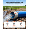 VEVOR Discharge Hose 1-1/2" x 50 ft PVC Lay Flat Backwash Water Pump Hose, for Swimming Pool Sand Filter & Sump Pump, Heavy Duty, Water Transfer Drainage, Weather & Burst-Resistant, with Clamps, Blue