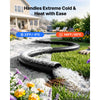 VEVOR Discharge Hose 2" x 100 ft PVC Lay Flat Backwash Water Pump Hose, for Swimming Pool Sand Filter & Sump Pump, Heavy Duty, Water Transfer Drainage, Weather & Burst-Resistant, with Clamps, Black