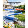 VEVOR Discharge Hose 2" x 50 ft PVC Lay Flat Backwash Water Pump Pool Hose, for Swimming Pool Sand Filter & Sump Pump, Water Transfer Drainage, Weather & Burst-Resistant, with Pin Lug Fittings, Blue