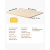 VEVOR Pizza Stone, 20 x 14 x 0.67 in Rectangular Pizza Stone, Extra Large Baking-Stone with Scraper, 1450℉ Heat-Resistant Cordierite, for Oven, BBQ Griller, Baking Bread & Pizza