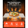 VEVOR Pizza Stone, 20 x 14 x 0.6 in Rectangular Cordierite Pizza Stone, 1450℉ Heat-Resistant Cook Stone, Extra Large Baking-Stone with Metal Peel, Scraper, for Kitchen Bake Oven, BBQ Grill