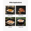 VEVOR Pizza Stone, 20 x 14 x 0.6 in Rectangular Cordierite Pizza Stone, 1450℉ Heat-Resistant Cook Stone, Extra Large Baking-Stone with Metal Peel, Scraper, for Kitchen Bake Oven, BBQ Grill