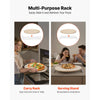 VEVOR Pizza Stone, 16 in Round Pizza Stone, 0.67" Thick Extra Large Baking-Stone with Rack Stand, 1450℉ Heat-Resistant Cooking Stones, for Kitchen Oven, Baking Pizzas, BBQ Grill