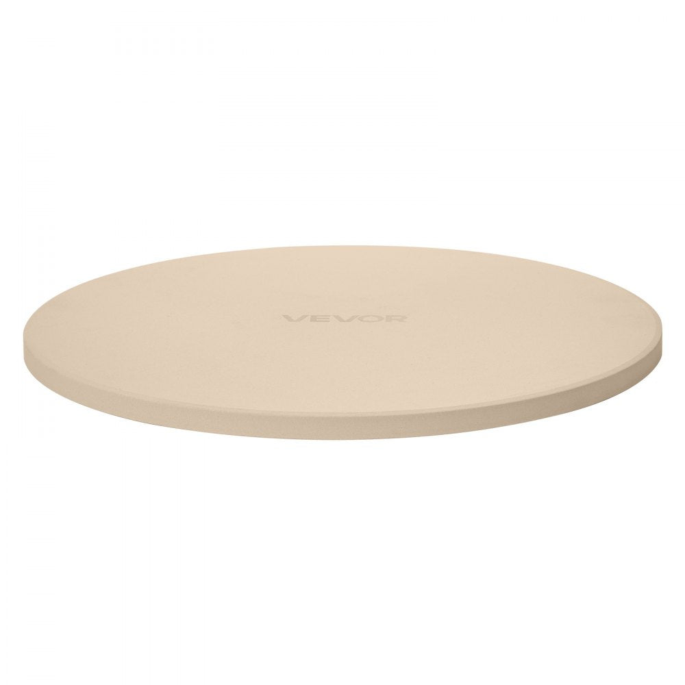 VEVOR Pizza Stone, 16 in Round Pizza Stone, 0.67" Thick Extra Large Baking-Stone with Rack Stand, 1450℉ Heat-Resistant Cooking Stones, for Kitchen Oven, Baking Pizzas, BBQ Grill