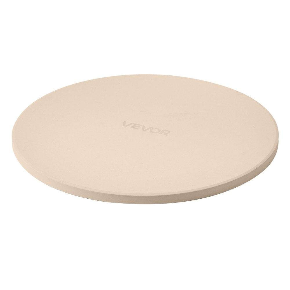 VEVOR Pizza Stone, 16 in Round Pizza Stone, 0.67" Thick Extra Large Baking-Stone with Rack Stand, 1450℉ Heat-Resistant Cooking Stones, for Kitchen Oven, Baking Pizzas, BBQ Grill
