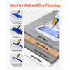 VEVOR Spray Mop, with 3 Washable Pads for Dry and Wet Floor Cleaning and a 27oz Refillable Water Tank, Microfiber Dust Wet Mop & Twisted Cotton Dry Mop, Commercial Home Use for Tiles/Vinyl/Wood Floor