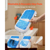 VEVOR Spray Mop, with 3 Washable Pads for Dry and Wet Floor Cleaning and a 27oz Refillable Water Tank, Microfiber Dust Wet Mop & Twisted Cotton Dry Mop, Commercial Home Use for Tiles/Vinyl/Wood Floor