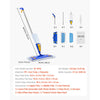 VEVOR Spray Mop, with 3 Washable Pads for Dry and Wet Floor Cleaning and a 27oz Refillable Water Tank, Microfiber Dust Wet Mop & Twisted Cotton Dry Mop, Commercial Home Use for Tiles/Vinyl/Wood Floor