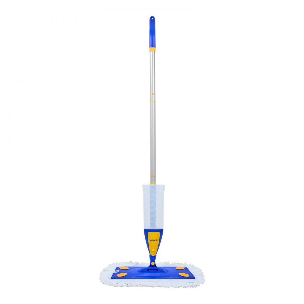 VEVOR Spray Mop, with 3 Washable Pads for Dry and Wet Floor Cleaning and a 27oz Refillable Water Tank, Microfiber Dust Wet Mop & Twisted Cotton Dry Mop, Commercial Home Use for Tiles/Vinyl/Wood Floor