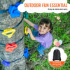 VEVOR Ninja Tree Climbing Kit, 20 Tree Climbing Holds and 6 Ratchet Straps, Large Climbing Rocks for Kids and Adults Climber, Various Colors and Shapes, for Outdoor Ninja Warrior Obstacle Training