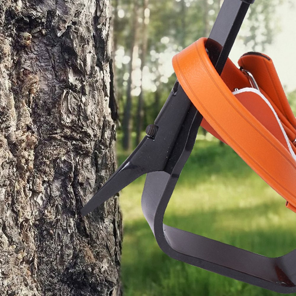 VEVOR Tree Climbing Spikes, 1 Pair Alloy Steel Climbing Spurs, 350lbs Load Capacity Tree Climbing Gear with Straps and Spike Protectors, Arborist Equipment for Climbers, Hunting, Fruit Picking, Orange