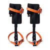 VEVOR Tree Climbing Spikes, 1 Pair Alloy Steel Climbing Spurs, 350lbs Load Capacity Tree Climbing Gear with Straps and Spike Protectors, Arborist Equipment for Climbers, Hunting, Fruit Picking, Orange