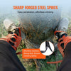VEVOR Tree Climbing Spikes Set, 1 Pair Alloy Steel Climbing Spurs with Safety Rope and Safety Harness, 350lbs Load Capacity Tree Climbing Gear, Arborist Equipment for Climbers, Fruit Picking, Orange