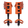 VEVOR Tree Climbing Spikes Set, 1 Pair Alloy Steel Climbing Spurs with Safety Rope and Safety Harness, 350lbs Load Capacity Tree Climbing Gear, Arborist Equipment for Climbers, Fruit Picking, Orange