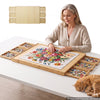 VEVOR 2000 Piece Rotating Puzzle Board with 6 Drawers and Cover, 40x29 in, Birthday Gift for Mom, Portable Wooden Table, 360° Rotation Jigsaw Accessories for Adult, Puzzle Organizer Storage System