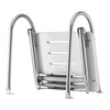 VEVOR Boat Ladder, 3 Steps, Stainless Steel Telescoping Folding Swim Deck Ladder for Rear Entry Inboard, 400 lbs Capacity with Wide Anti-Slip Steps & Handrails, for Outboards, Yacht, Pontoon Boats
