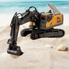VEVOR Remote Control Excavator Toy, 11 Channel, 1:20 Scale Remote Control Digger Toy, RC Excavator with Lights & Sounds, Full Functional Construction Vehicles for Kids, 2 Batteries, Birthday Present