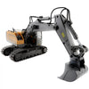 VEVOR Remote Control Excavator Toy, 11 Channel, 1:20 Scale Remote Control Digger Toy, RC Excavator with Lights & Sounds, Full Functional Construction Vehicles for Kids, 2 Batteries, Birthday Present