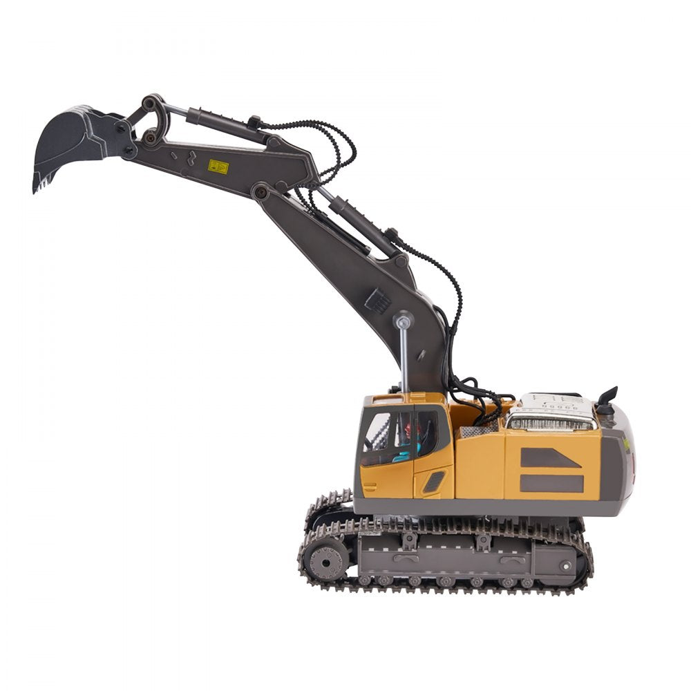VEVOR Remote Control Excavator Toy, 22 Channel, 1:14 Scale Remote Control Digger with Metal Shovel, RC Excavator with Lights & Sounds, Full Functional Construction Vehicles for Kids, Birthday Present