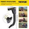 VEVOR Hitch Mounted Ripper, 16\" Shank Length Box Scraper Shank, 4 Hole Site Box Blade for Tractor, 2 Locating Pins Ripper Shank, 2 Plough Tips Box Blade Shank Teeth
