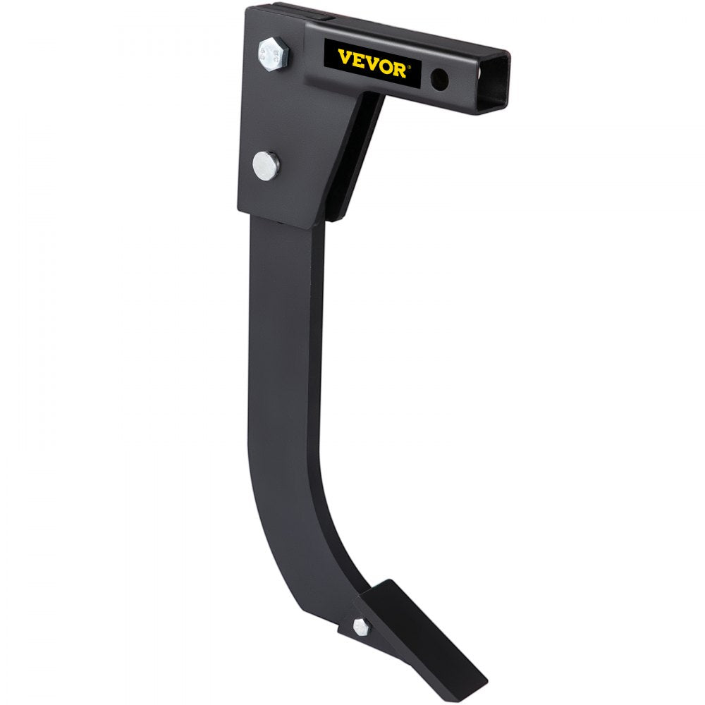 VEVOR Hitch Mounted Ripper, 16\" Shank Length Box Scraper Shank, 4 Hole Site Box Blade for Tractor, 2 Locating Pins Ripper Shank, 2 Plough Tips Box Blade Shank Teeth