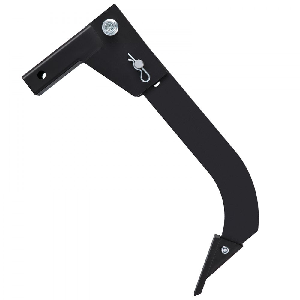 VEVOR Hitch Mounted Ripper, 16\" Shank Length Box Scraper Shank, 4 Hole Site Box Blade for Tractor, 2 Locating Pins Ripper Shank, 2 Plough Tips Box Blade Shank Teeth