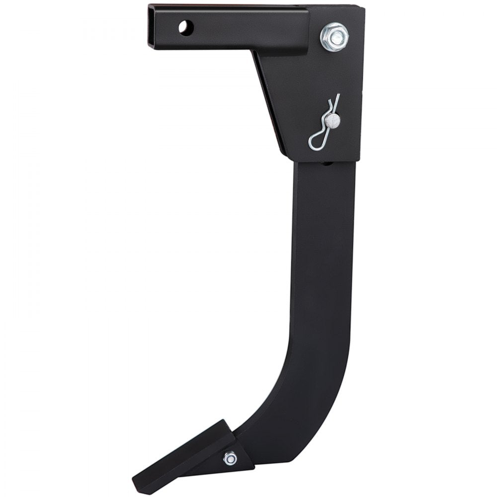VEVOR Hitch Mounted Ripper, 16\" Shank Length Box Scraper Shank, 4 Hole Site Box Blade for Tractor, 2 Locating Pins Ripper Shank, 2 Plough Tips Box Blade Shank Teeth
