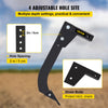 VEVOR Hitch Mounted Ripper, 18\" Shank Length Box Scraper Shank, 4 Hole Site Box Blade for Tractor, 2 Locating Pins Ripper Shank, 2 Plough Tips Box Blade Shank Teeth