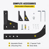VEVOR Hitch Mounted Ripper, 18\" Shank Length Box Scraper Shank, 4 Hole Site Box Blade for Tractor, 2 Locating Pins Ripper Shank, 2 Plough Tips Box Blade Shank Teeth