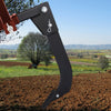 VEVOR Hitch Mounted Ripper, 18\" Shank Length Box Scraper Shank, 4 Hole Site Box Blade for Tractor, 2 Locating Pins Ripper Shank, 2 Plough Tips Box Blade Shank Teeth