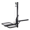 VEVOR Hitch Deer Hoist with Lifting System Platform, 300 lbs Load Capacity, Game Hoist Winch Lift with 2-inch Receiver, 360-Degree Swivel Shaft & Foldable, Hitch-Mounted Deer Hanger for Moving Game