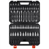 VEVOR Hex Bit Socket Set 84-Piece 1/4" 3/8" 1/2" Drive Hex Torx E-Torx, for Auto Repair Mechanical Maintenance, SAE and Metric, S2 Alloy & CR-V Steel with Portable Storage Case, Clear Markings