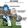 VEVOR Reclining Camping Chair, 300 lbs Load Camping Hammock Chair, Rocking Lounge Folding Chair with Cup Holder Storage Bag Headrest & Adjustable Backrest, for Camping and Other Outdoor Activities