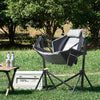 VEVOR Reclining Camping Chair, 300 lbs Load Camping Hammock Chair, Rocking Lounge Folding Chair with Cup Holder Storage Bag Headrest & Adjustable Backrest, for Camping and Other Outdoor Activities