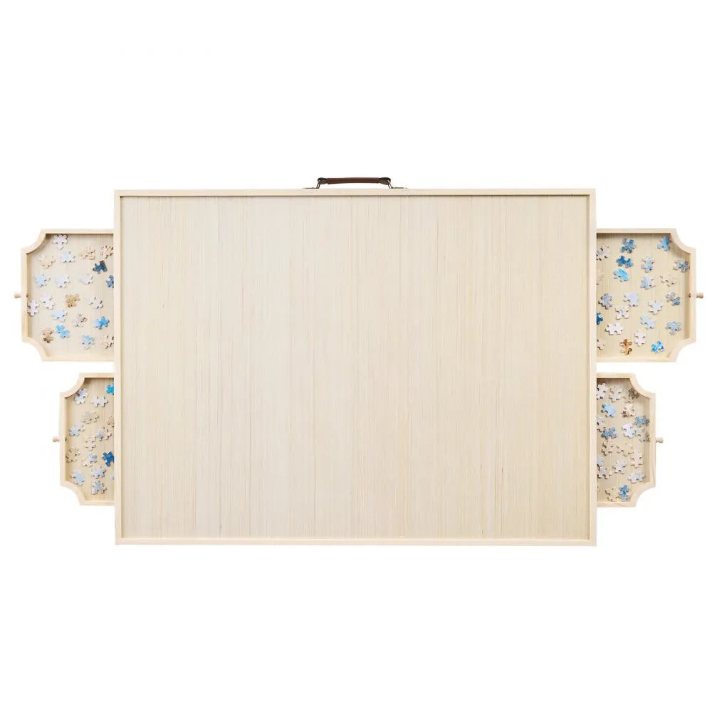 VEVOR 1500 Piece Puzzle Table with Folding Legs, 4 Drawers and Cover, 34x25 in Portable Wooden Board, Jigsaw Puzzle Accessories for Adults, Puzzle Organizer & Storage System, Birthday Gift for Mom