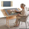 VEVOR 1500 Piece Puzzle Table with Legs, 4 Drawers, and Cover, 34x25 in, Gift for Mom, Portable Wooden Board, Felt Surface Puzzles Jigsaw Accessories for Adults, 0°-45° Tilting Storage Organizer