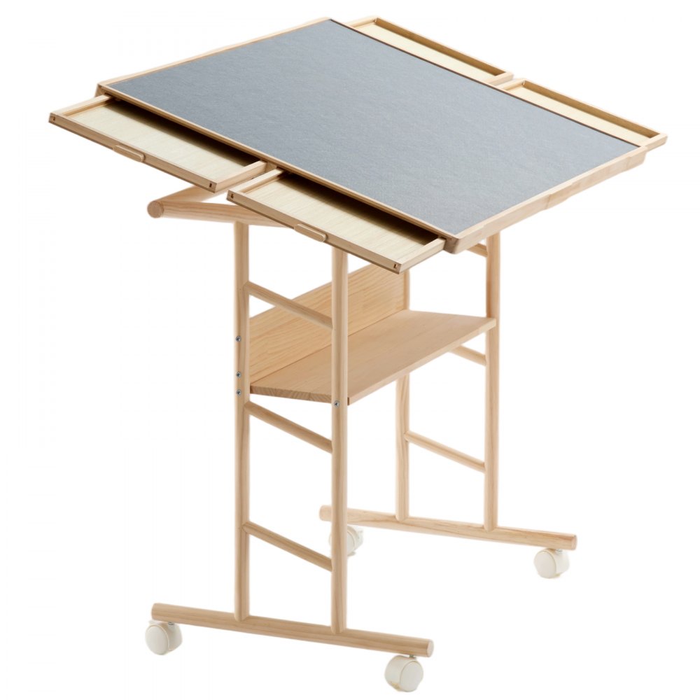 VEVOR 1500 Piece Puzzle Table with Legs, 4 Drawers, and Cover, 34x25 in, Gift for Mom, Portable Wooden Board, Felt Surface Puzzles Jigsaw Accessories for Adults, 0°-45° Tilting Storage Organizer